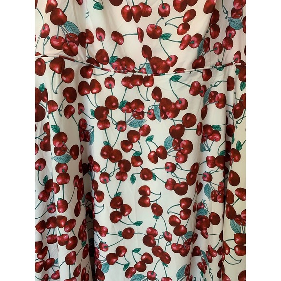 City Chic Cherry Rockabilly Pinup Girl Midi Dress Plus Size 20 NEW - Picture 4 of 13